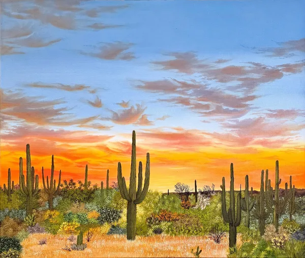 Indigo Sunset (Oils)