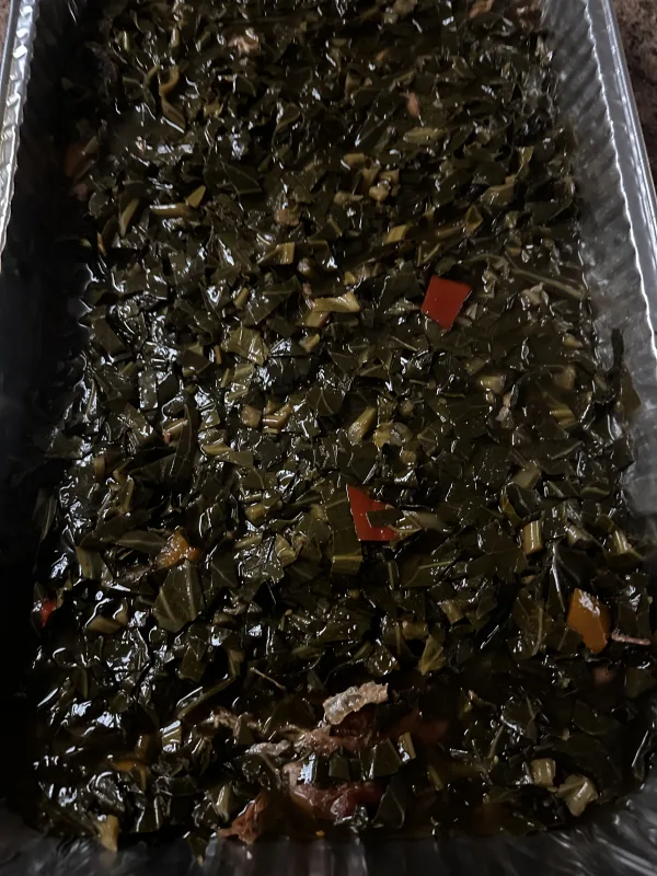 Savory collard greens