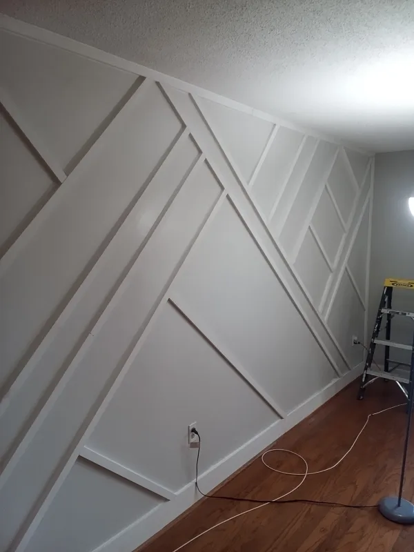 This is one of the accent walls I did last year