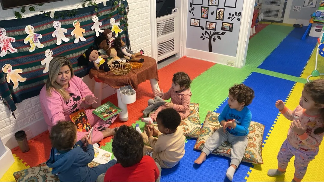 Children learning and playing at Rosy's Care Daycare, a licensed home-based Family Child Care program in Worcester, MA.
