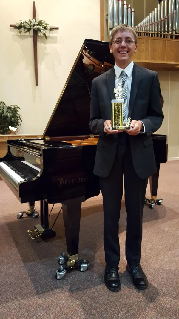 Devin Romines at student recital