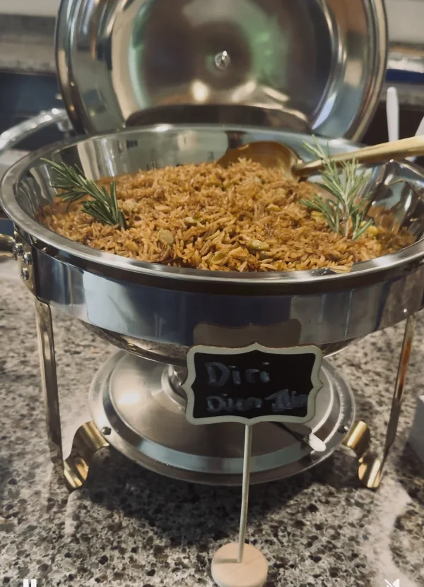 Haitian mushroom rice