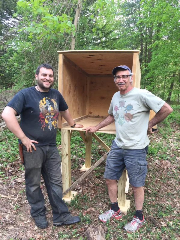 It’s even fun building a chicken coop