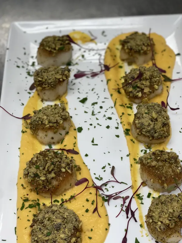 Pan seared scallops