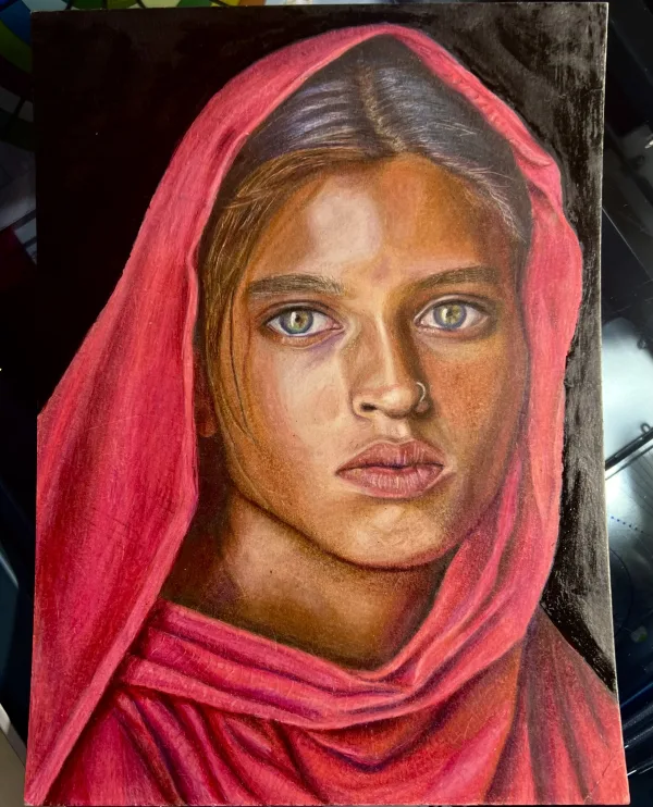 Portfolio preparation portraits colored pencils 