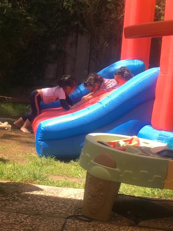 Having fun outside