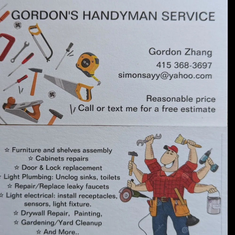 Gordon's Handyman Service- Unlicensed Contractor