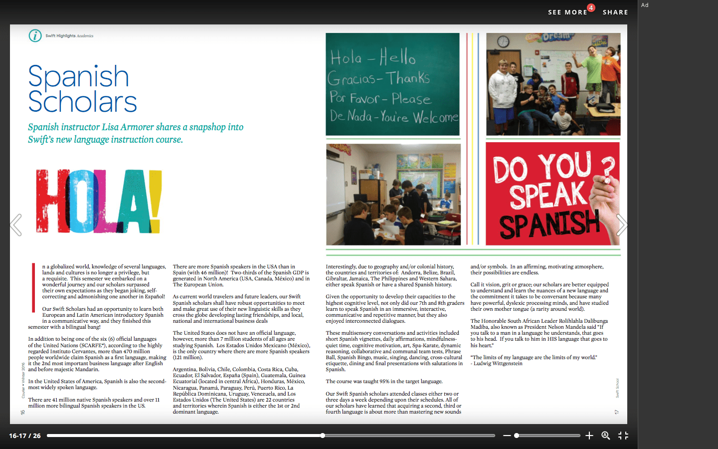 Dyslexic Scholars learn Spanish