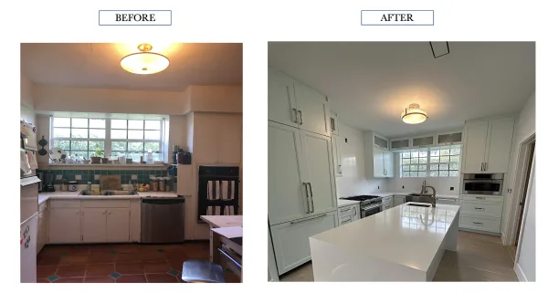 Before and After Kitchen remodel