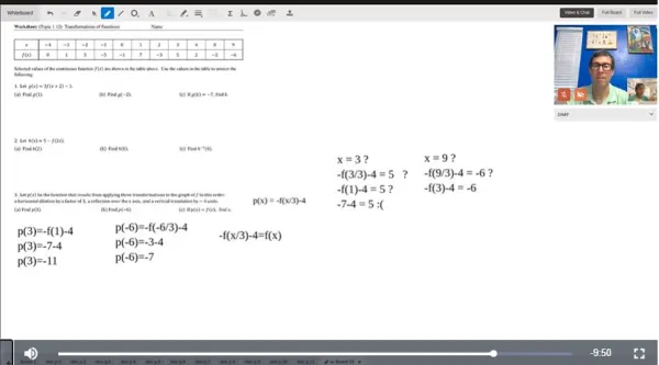 Online precalculus lesson