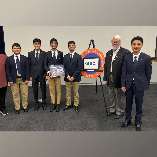 A team of five high schoolers from YoungWonks was selected as one of the top 4 teams in the nation in a prestigious national coding and innovation challenge called NASA App Development Challenge. Their remarkable achievement earned them an exclusive invitation to the NASA Johnson Space Center in Houston. The team presented their Artemis mission simulation project to NASA scientists and were honored with the 2025 Innovation Award—the only U.S. team to receive it. The award includes a flag that was flown to space and back as part of the Artemis mission.