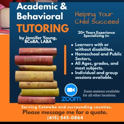 Academic And Behavioral Tutoring By Jennifer Young