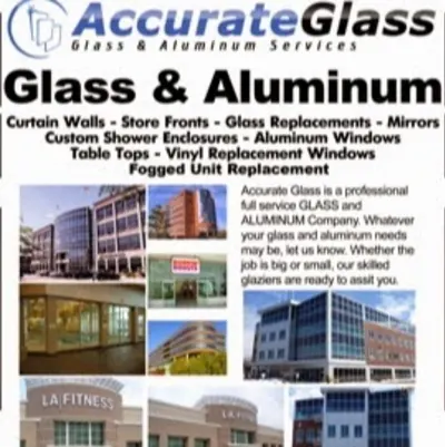 Accurate Glass & Aluminum, Inc. Shower Doors