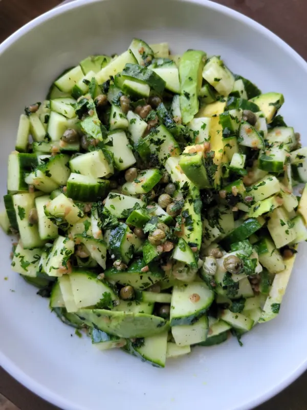 Avocado & Cucumber Salad