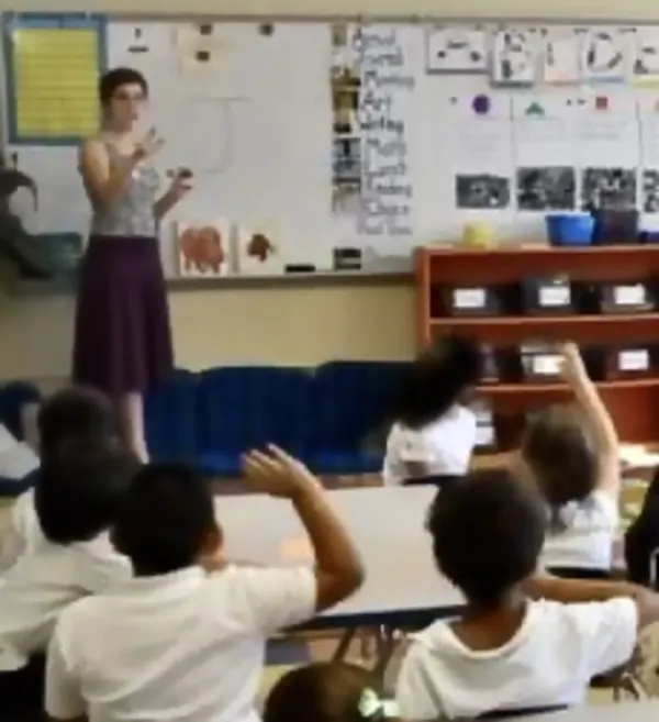 Student teaching at a public school 