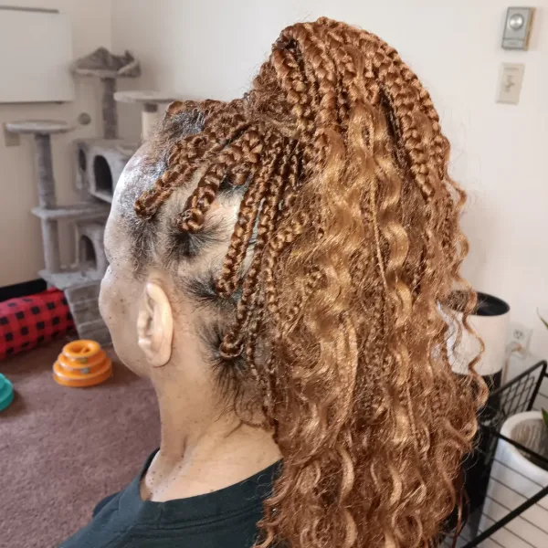 Braids with curls