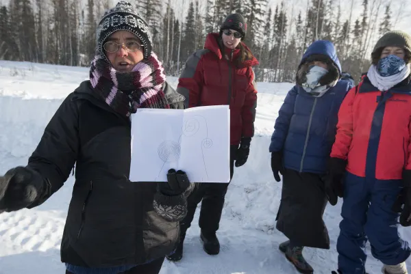 Snow Drawings in Alaska