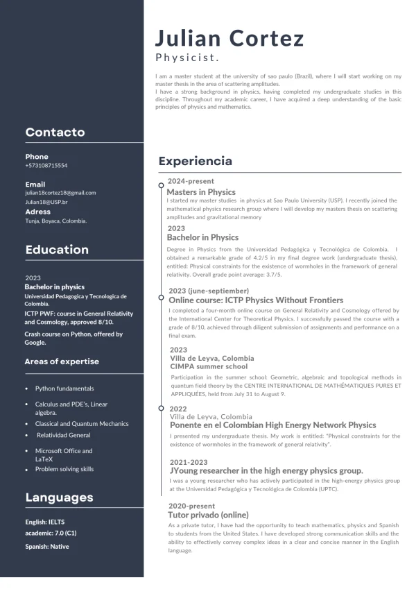 updated CV