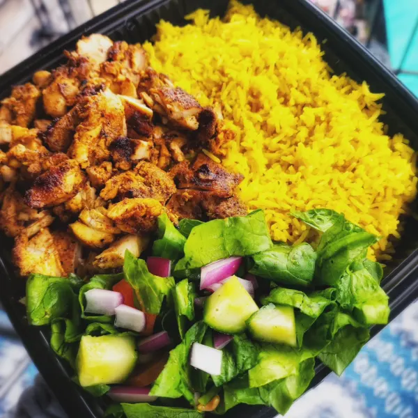 Halal Cart Chicken over rice