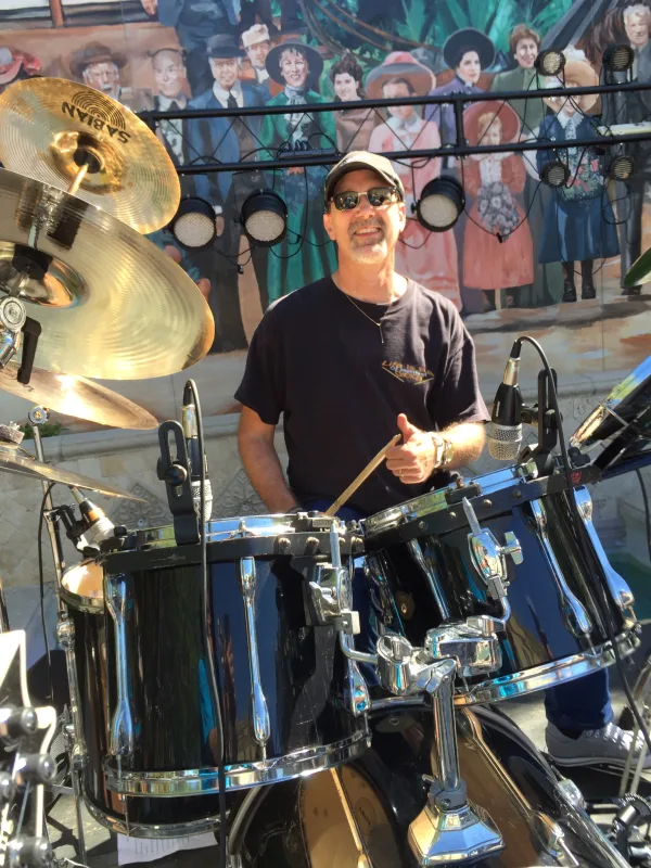 Playing in Deland with my band