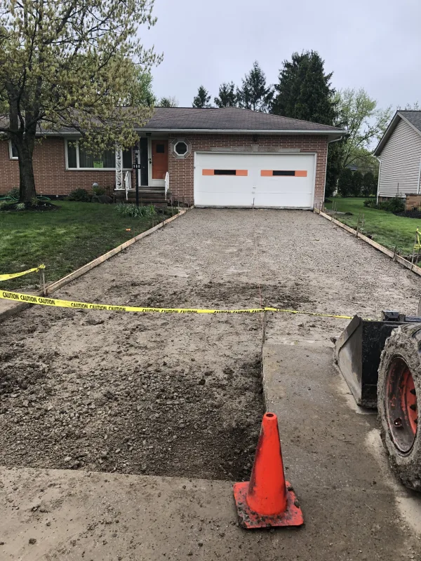 Concrete Driveway before