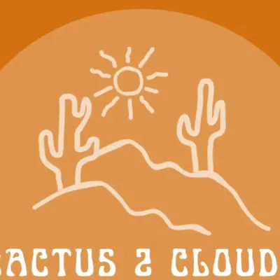 Cactus 2 Clouds Painting