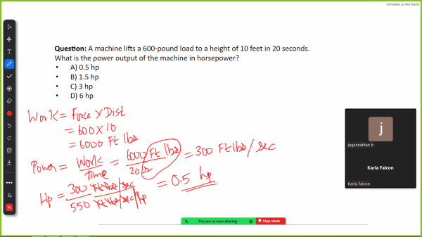 horsepower calculation