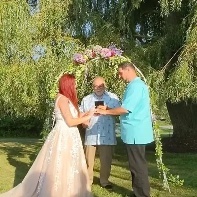 Rev. Capt. W.J. Franki, Wedding Officiant