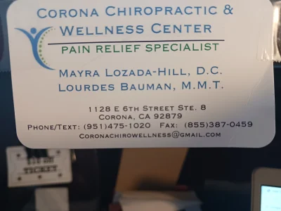 Corona  Chiropractic & Wellness  Center