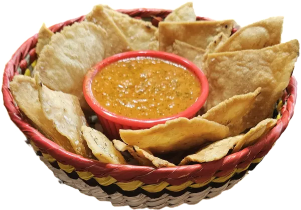 Homemade chips and salsa