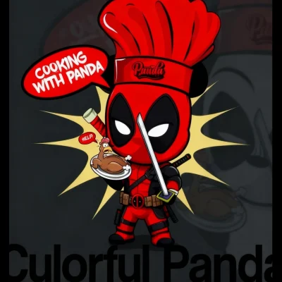 Cooking With Culorful Panda