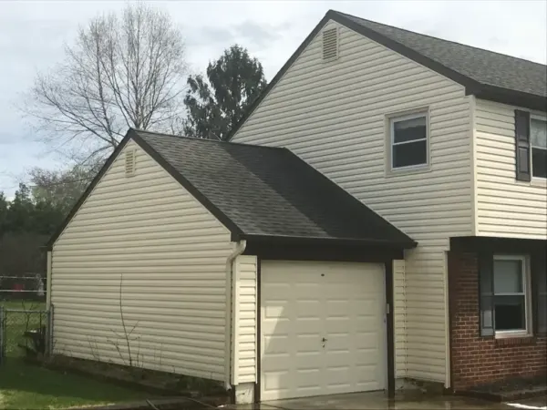 House siding after cleaning