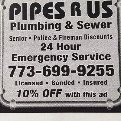 PIPES R US PLUMBING & SEWER