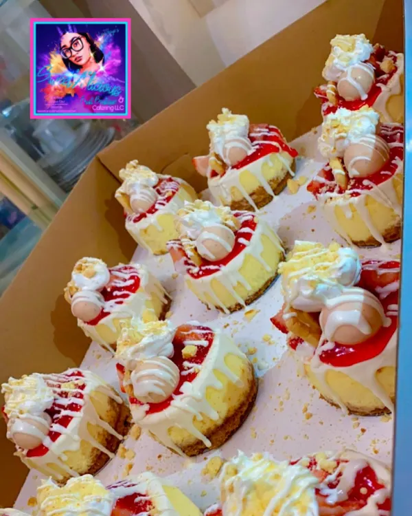 Individual strawberry Cheesecakes