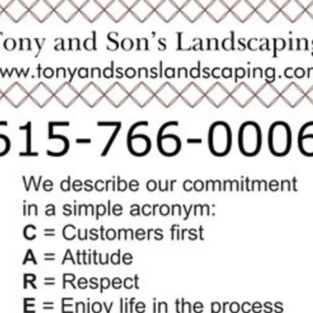 Tony And Son’s Landscaping