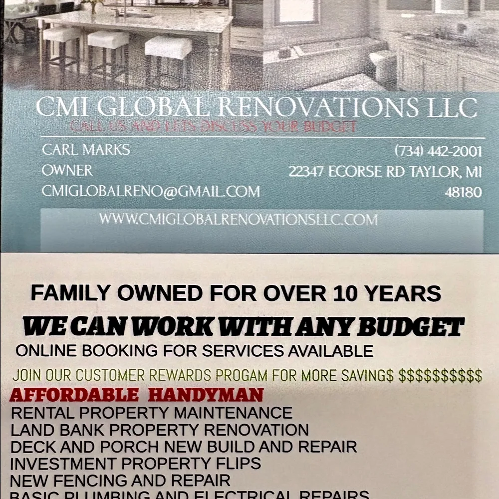 Cmi Global Renovations Llc