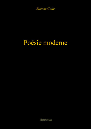 Poésie moderne cover