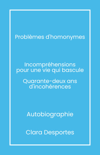 Problèmes d'homonymes cover