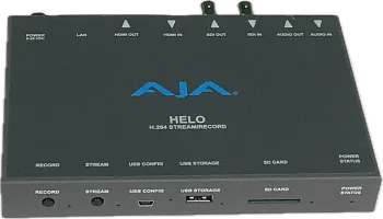 AJA Helo H.264 Streamer / Recorder für Ihr Event in Berlin, jetzt im Lichtwerk Veranstaltungstechnik GmbH Webshop mieten