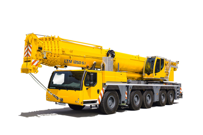 Liebherr LTM 1250-5.1 mobile crane.
