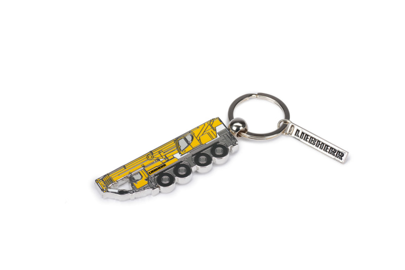 Metal key ring LTM mobile crane.