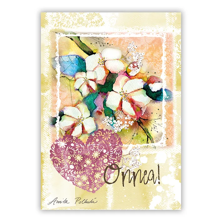 omenankuvat ja onnittelu postikortti