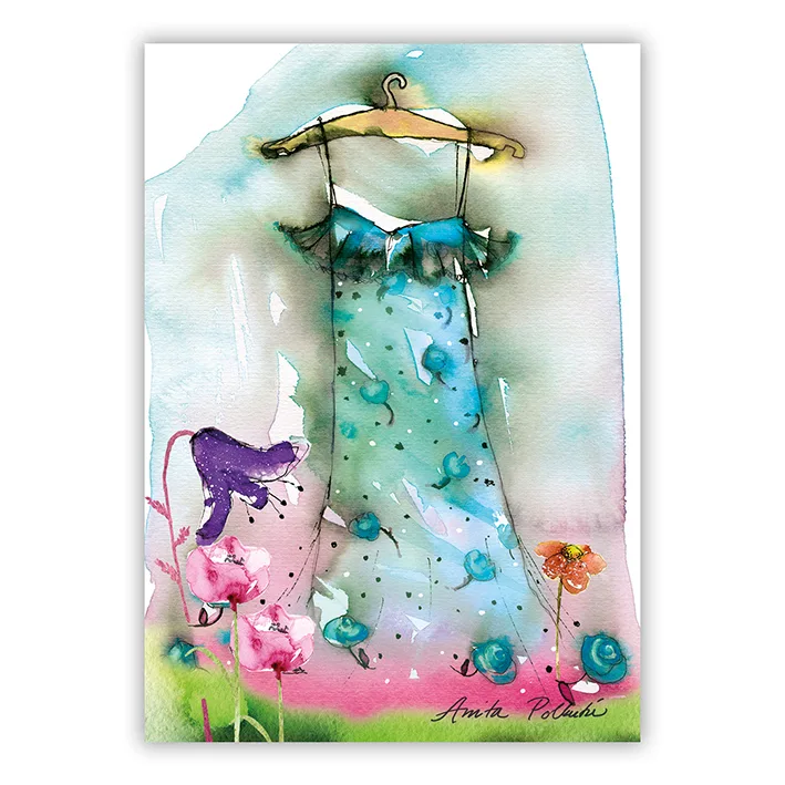 kesämekko ja kukki postikortti