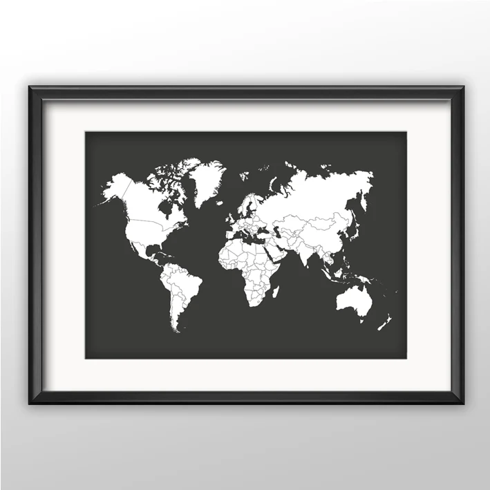 Karttajuliste My Travel Map - maailmankartta juliste