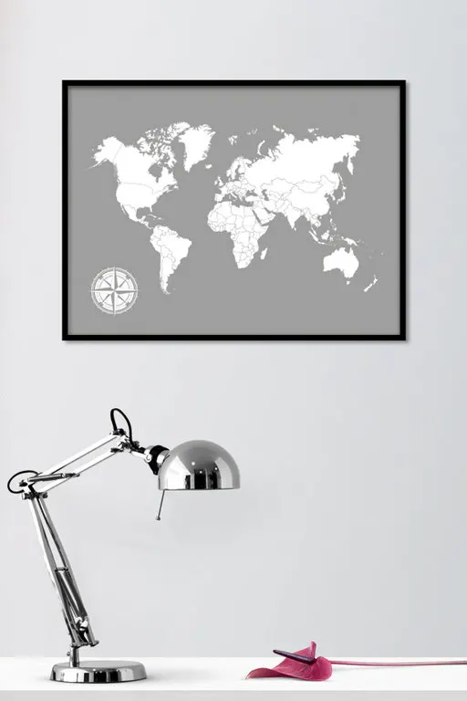 Karttajuliste My Travel Map - maailmankartta juliste