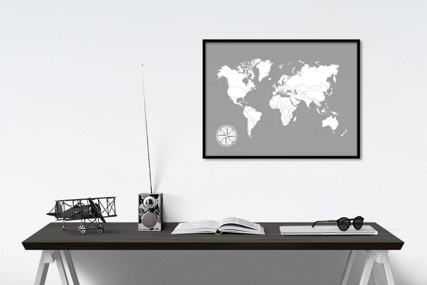 Karttajuliste My Travel Map - maailmankartta juliste