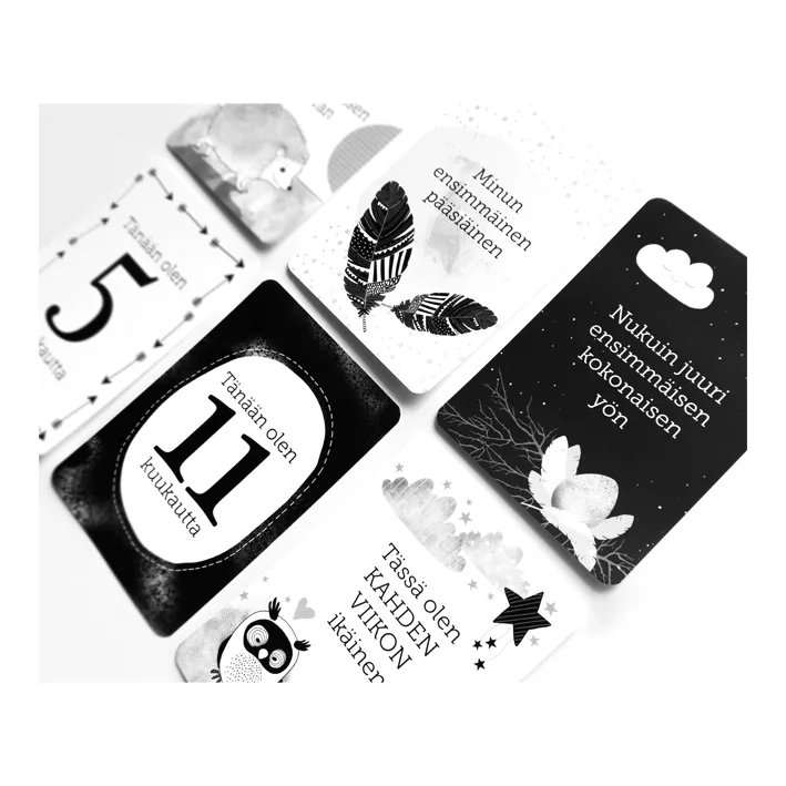 Vauvakortit - vauvan vuosi kortit - vauvan vuosi korttipakka