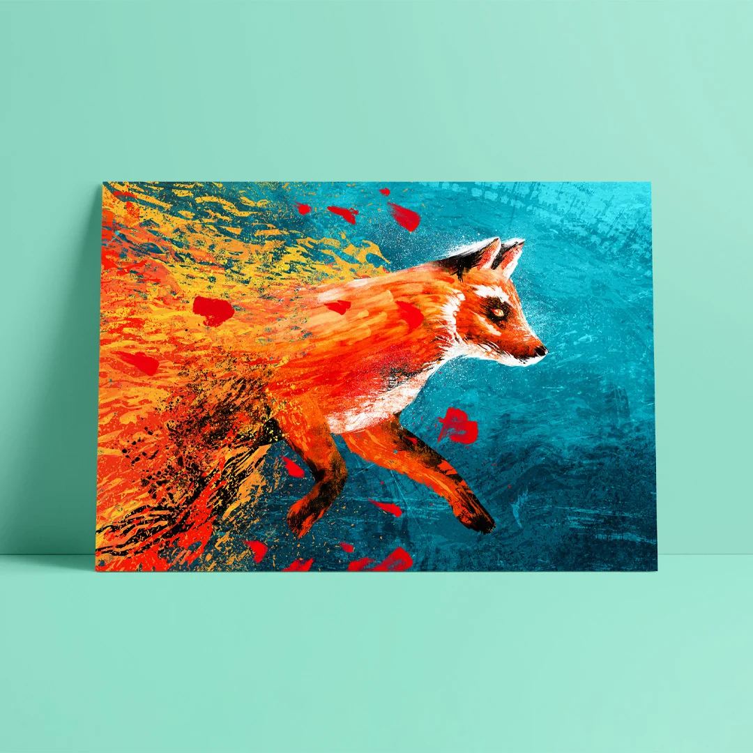 Antti Sakari Yrjölän kuvittama Kettu juliste