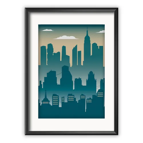 kaupunkimaisema juliste