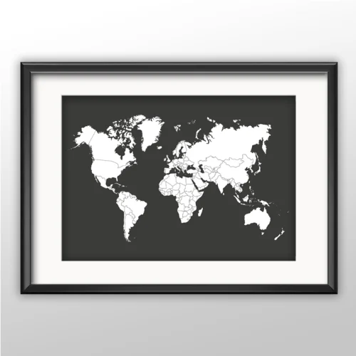 Karttajuliste My Travel Map - maailmankartta juliste